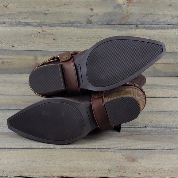 Women's Dingo City Limits Harness Boots  Embroidered Design Brown - Picture 5 of 8